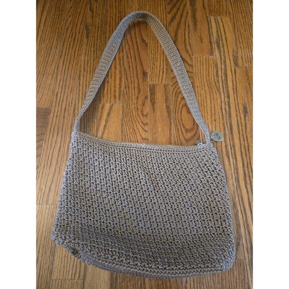 The Sak Tan/ Taupe Crochet Handbag Purse - Picture 3 of 12